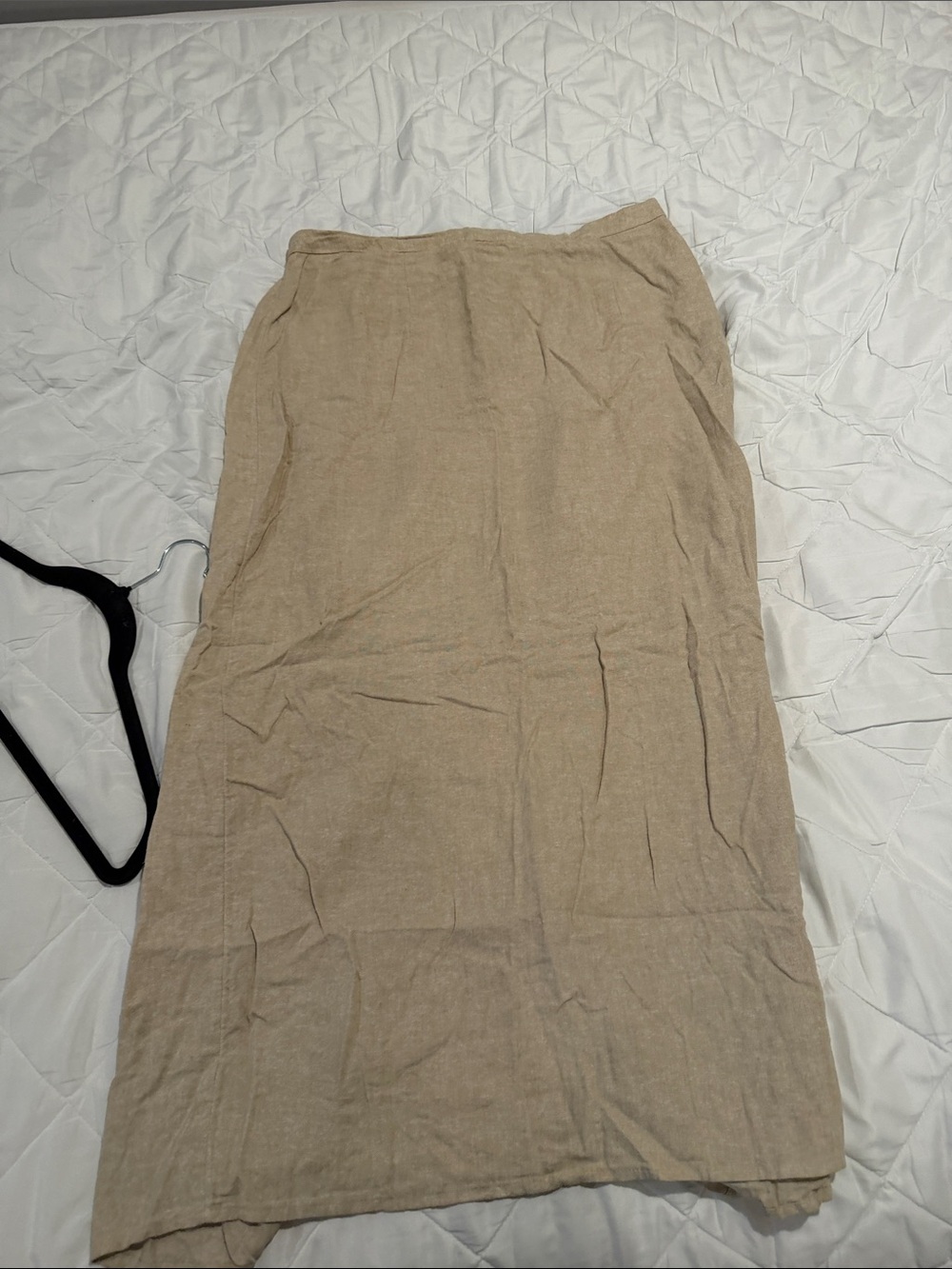 Old Navy Light Beige Linen Maxi Skirt